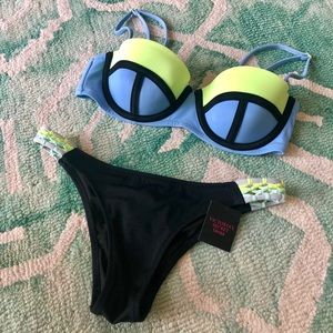 NEW Victoria Secret Color Block Bikini set - Sz S!